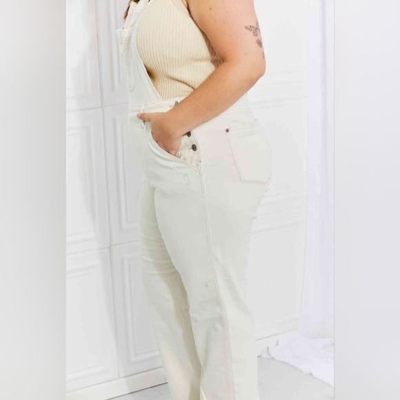 JUDY BLUE Overalls High Waist Taylor Classic Denim Bib Pocket Jean Pant PLUS SZ - Picture 13 of 13